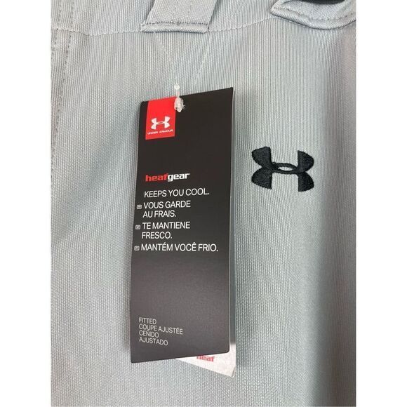 New Under Armour WOMENS/FEMMES/MUJERES Crop Pant Size Large Gray Sports Wear - Picture 3 of 8